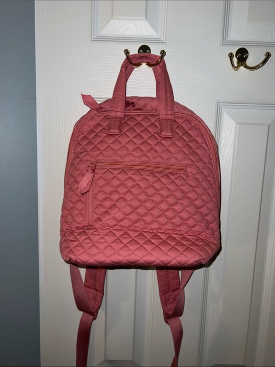 Vera Bradley Handbags - Vera Bradley Quilted Rose Pink Mini Backpack; Like New